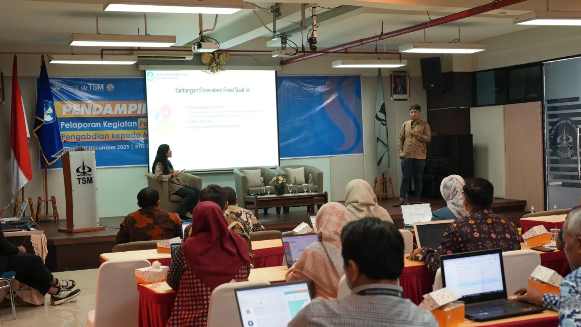Pendampingan Pelaporan Kegiatan Penelitian dan Pengabdian kepada Masyarakat oleh LLDIKTI wilayah 3 di STIE Trisakti, 10 November 2025